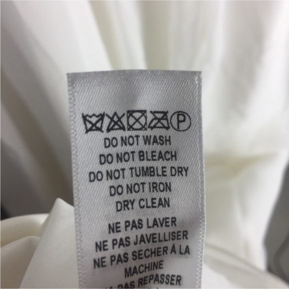 NWT Aidan Mattox Lace Peekaboo One Shoulder Chiffon Ivory Maxi Dress Size 0 - Picture 14 of 14